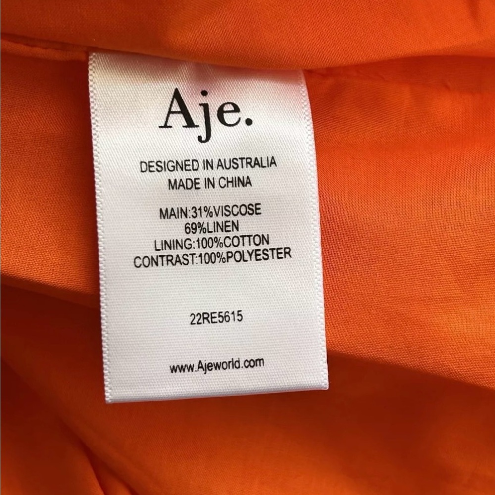 Aje Dress with Puff Sleeves NWT size 4 - Picture 5 of 7